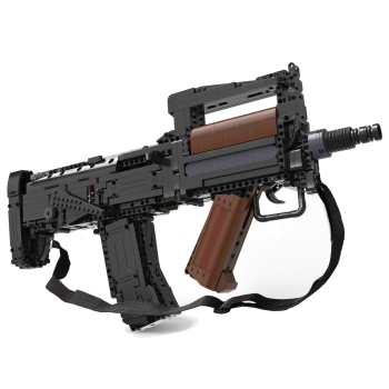 Klocki konstrukcyjne 1504 el. Karabin Groza Rifle dla dzieci 14+ Funkcja Strzelania + Silnik L-motor Pro